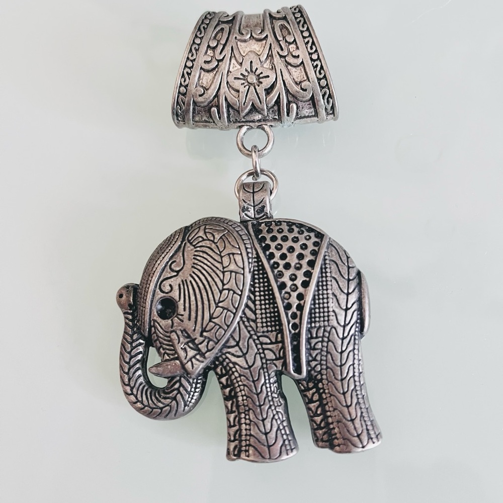 Unique Metal Elephant Scarf Ring/Cuff Jewellery